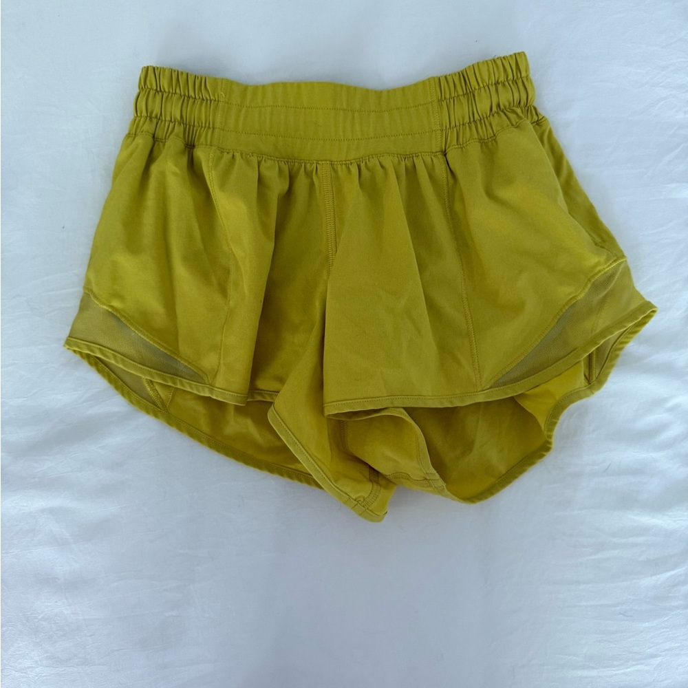 Lululemon Yellow Shorts